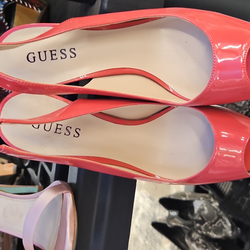 Guess open toe high-heeled slingbacks - Picture 4 of 5